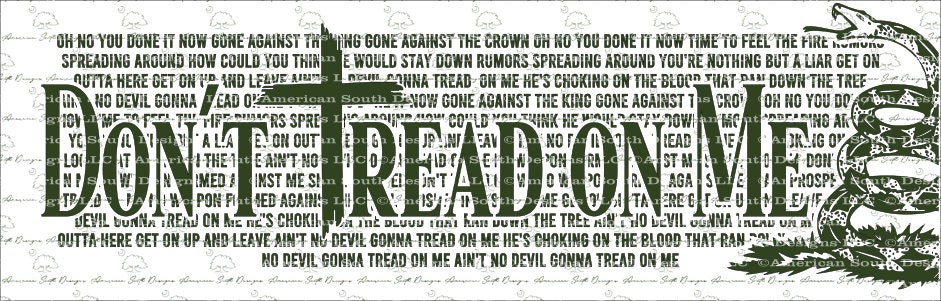 Don't Tread on Me - SVG - CNC Laser File (digital Download) - Etsy