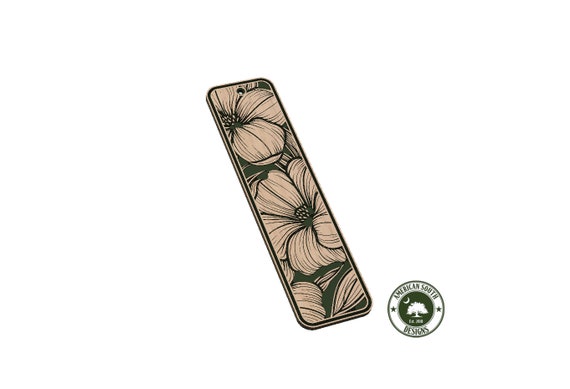 Bookmark Template - Flower Pattern - SVG