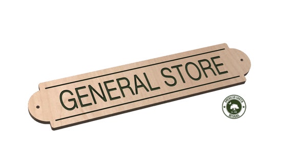 General Store Long Sign - SVG