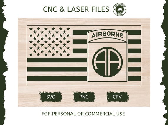 American Flag With 82nd Airborne - Digital Download - Etsy