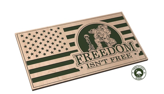 Freedom Isn't Free American Flag 2 - SVG