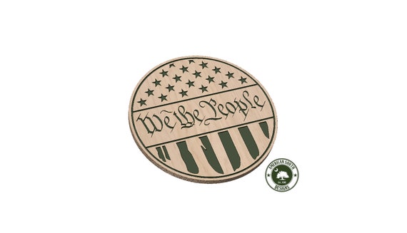 We The People  Round Sign   Design - SVG