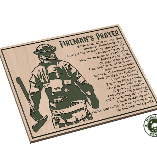 Fireman's Prayer - SVG