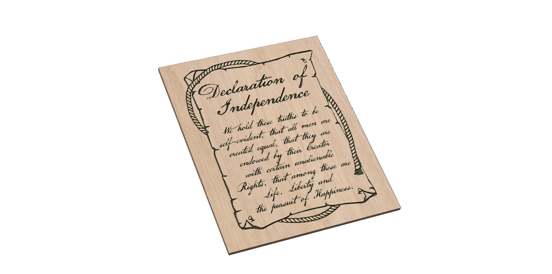 Declaration Of Independence Scroll Clipart