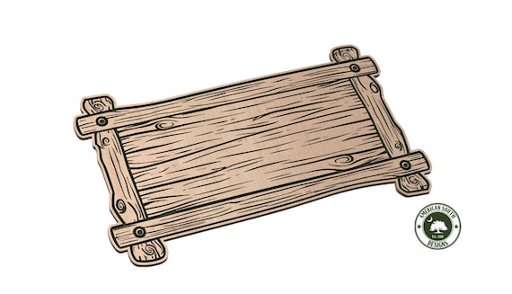 Wooden Sign - SVG