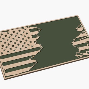 Tattered Flag Design 7 - SVG - Digital Download