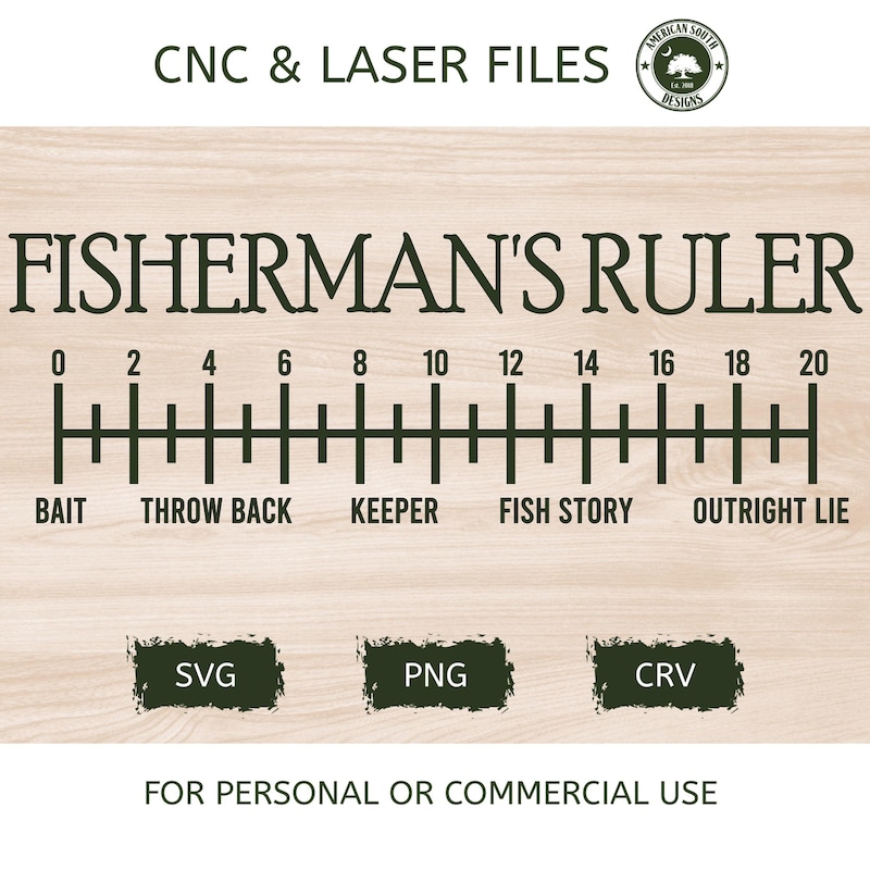 Fish Ruler Svg - Etsy