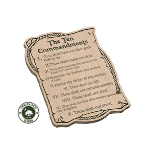 10 Commandments Scroll  (Thou) - SVG - Digital Download