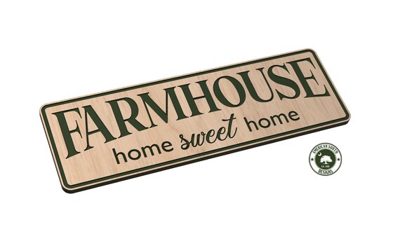 Farmhouse - Home Sweet Home Sign - SVG