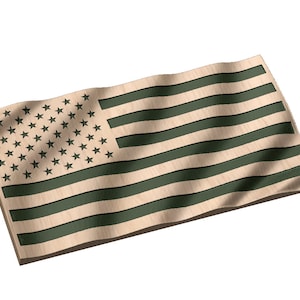 Wavy American Flag 3D Model ***CRV File  Vectric Vcarve***  Model 7  CNC Router Model - Digital Download