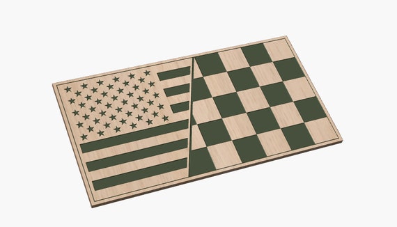 Split Flag with Checkered Flag - SVG