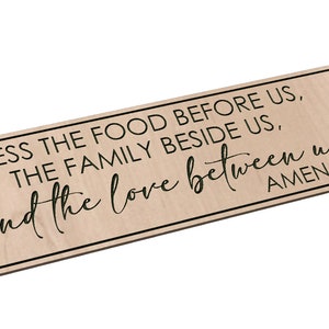 Bless the Food Before Us, The Family Beside Us, and the Love Between Us - SVG - Digital Download