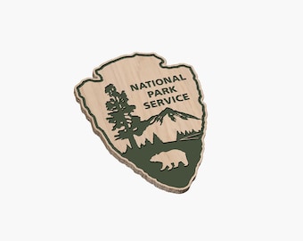National Park Service with Bear - SVG - Digital Download
