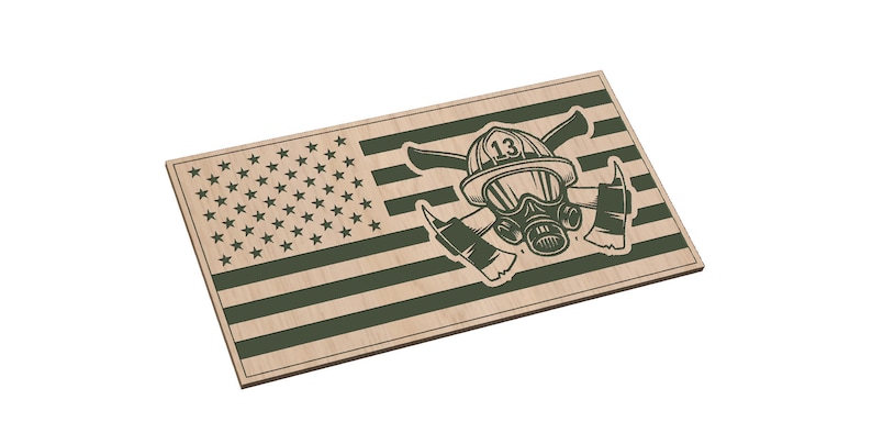 Download Firefighter Flag Number 13 SVG Digital Files SvG AI | Etsy