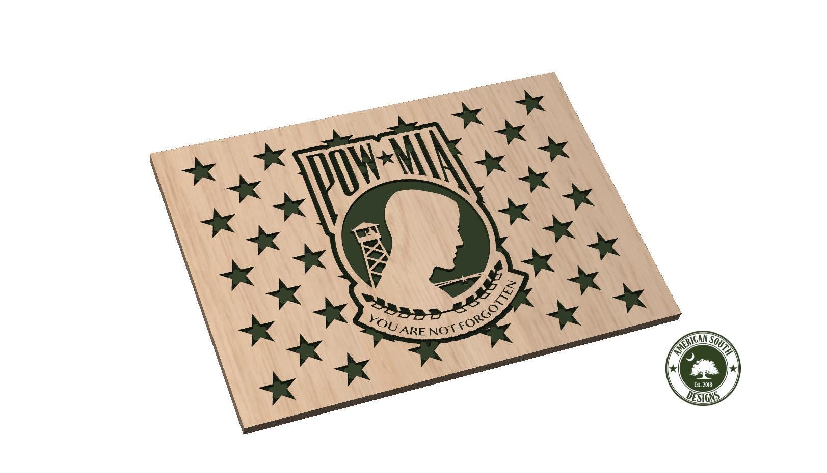 POWMIA 50 Star Union - SVG