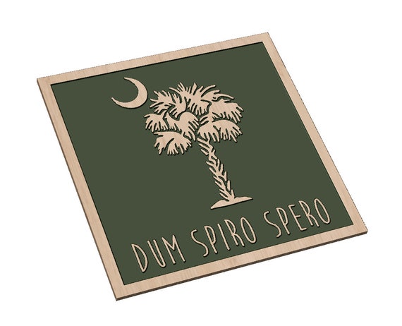 Dum Spiro Spero with Palmetto Tree - SVG