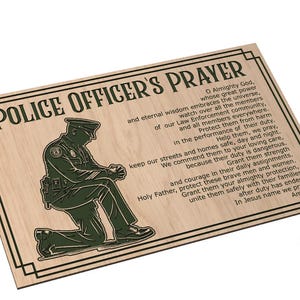 Police Officer&#39;s Prayer - Kneeling Officer - SVG - Digital Download