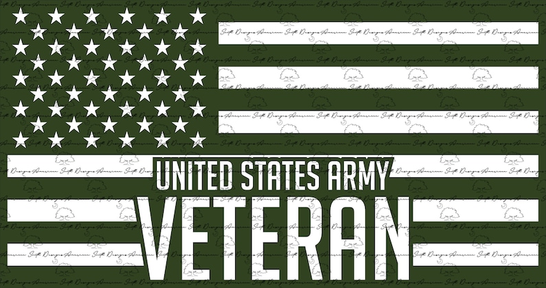Download Army Veteran Flag Digital Files SvG AI PnG EpS DXF | Etsy