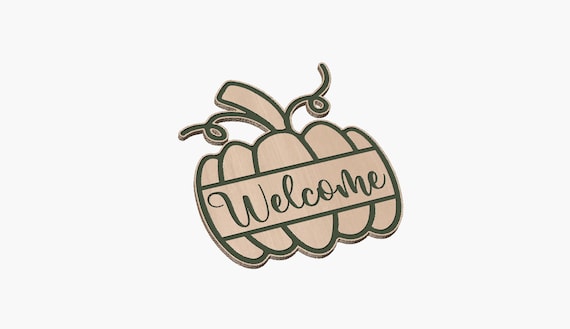 Pumpkin  Welcome Sign - SVG