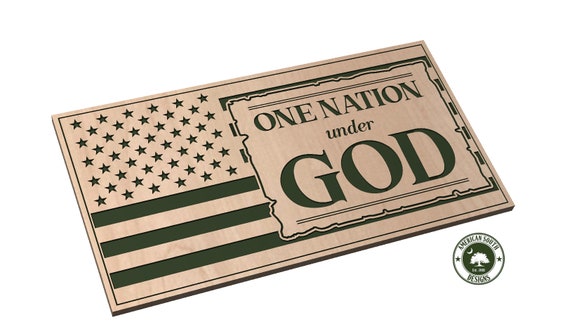 One Nation Under God Flag - SVG