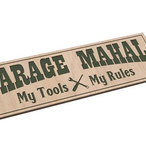 Garage Mahal Sign Digital Files SvG AI PnG EpS DXF | Etsy