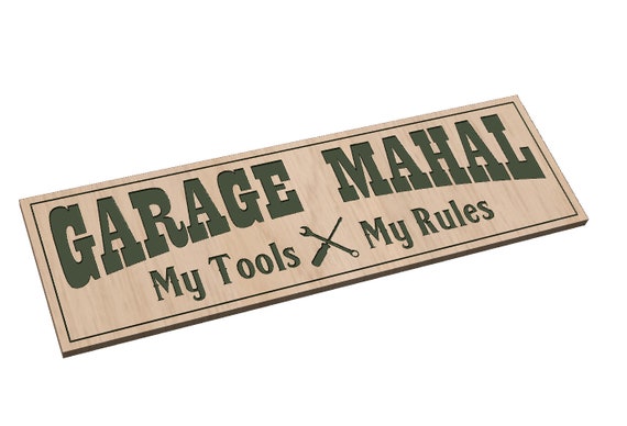 Garage Mahal Sign - SVG
