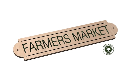 Farmers Market Long Sign - SVG