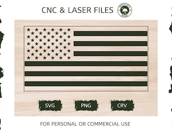 アメリカ国旗と編隊飛行するジェット機の煙 - SVG - CNCレーザー