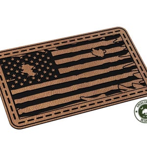 Tattered Flag Patch - Stitching - SVG - Digital Download