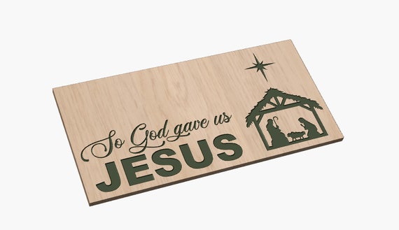 So God gave us Jesus - SVG