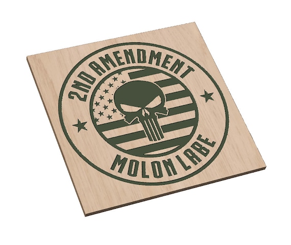 2nd Amendment  Molon Labe Punisher - SVG