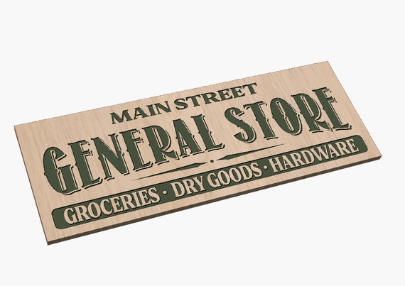 General Store Sign - SVG
