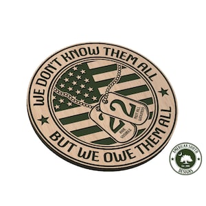 We Don&#39;t Know Them All - Flag and 22 Dog Tags - SVG - Digital Download
