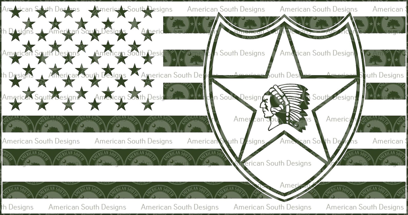 2nd Infantry Division Flag - SVG - CNC Laser File (digital Download) - Etsy