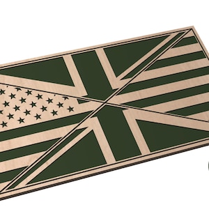 Drapeau américain Union Jack - Cross Split - SVG - téléchargement numérique