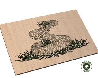 Rattlesnake with Grass - SVG