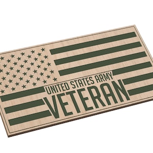 Army Veteran Flag - SVG - Digital Download
