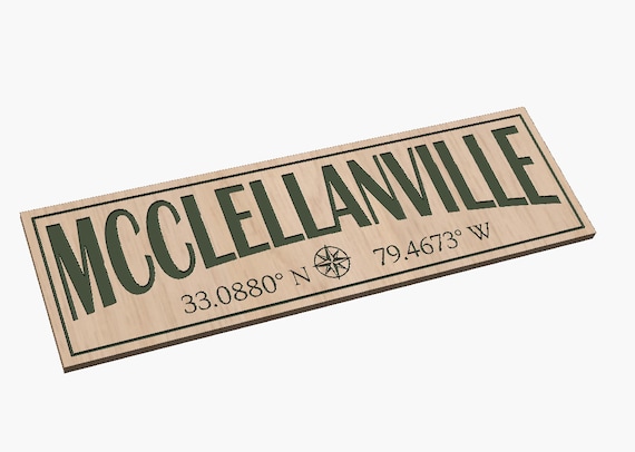 McClellanville, SC  Coordinates - SVG