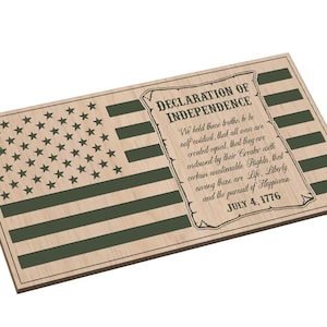 Unabhängigkeitserklärung der Flagge - SVG - Digital Download