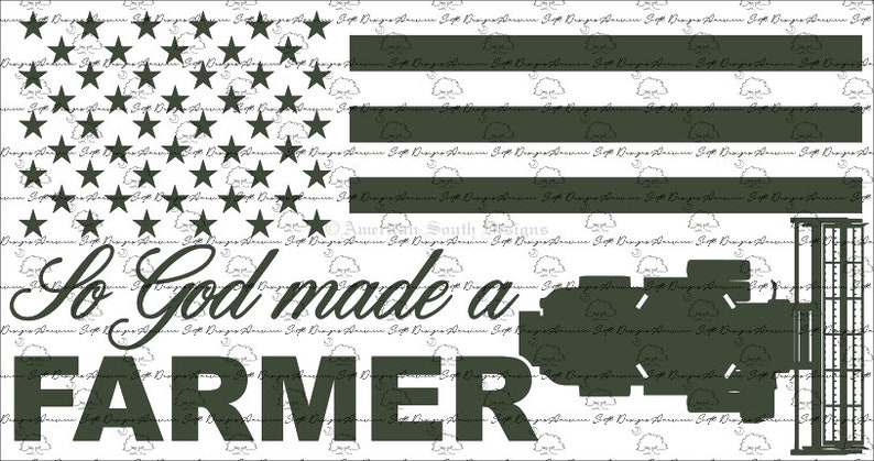Download So God Made A Farmer Flag Digital Files SvG AI PnG EpS | Etsy
