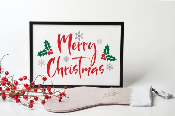 Merry Christmas - Christmas Poster - Printable - Holiday Printable - Seasonal Printable - Instant Download