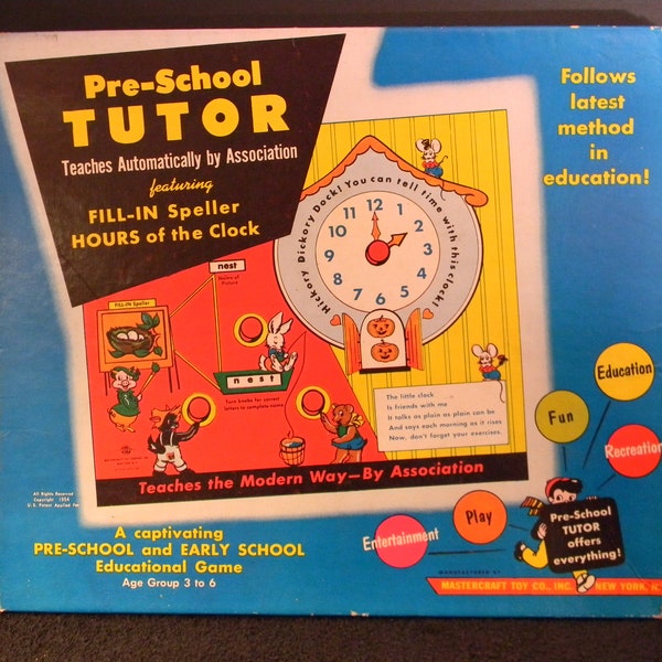 Mastercraft Pre-School Tutor Educational Game with Box