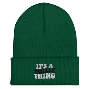 Het is een Philly Thing muts met manchetten