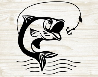 fishing svg, fishing pole svg, bass fishing svg, Fathers Day svg, Fish svg, clipart cut file, tumbler, cricut dad svg, Lake SVG gift shirt