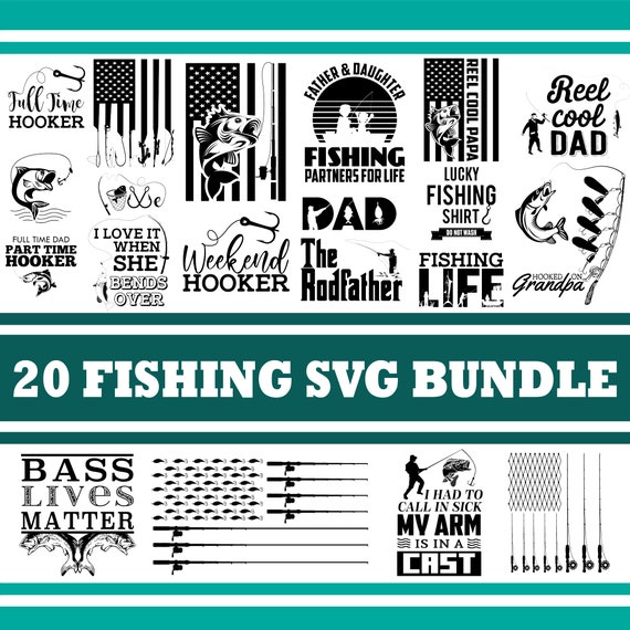 Free Free Fishing Pole Father&#039;s Day Svg
