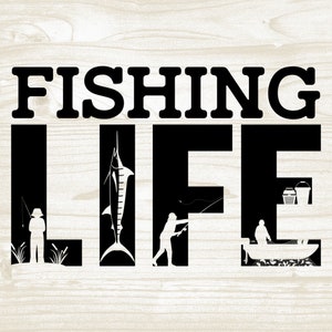 fishing svg, fishing pole svg, bass fishing svg, Fathers Day svg, Fish svg, clipart cut file, tumbler, cricut dad svg, Lake SVG gift shirt