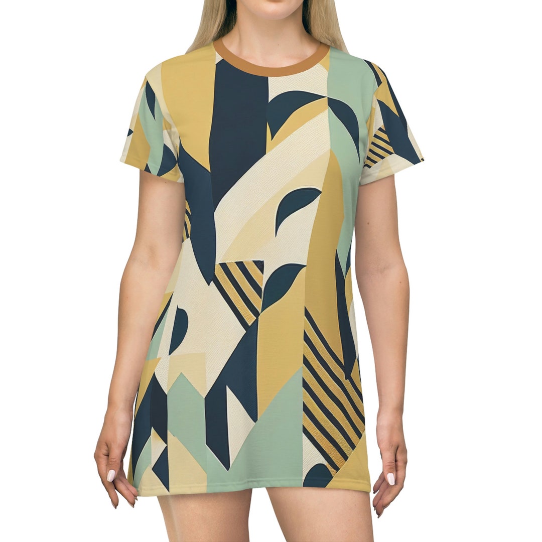 Mod Style Cute Dress Shirt Dress Etsy