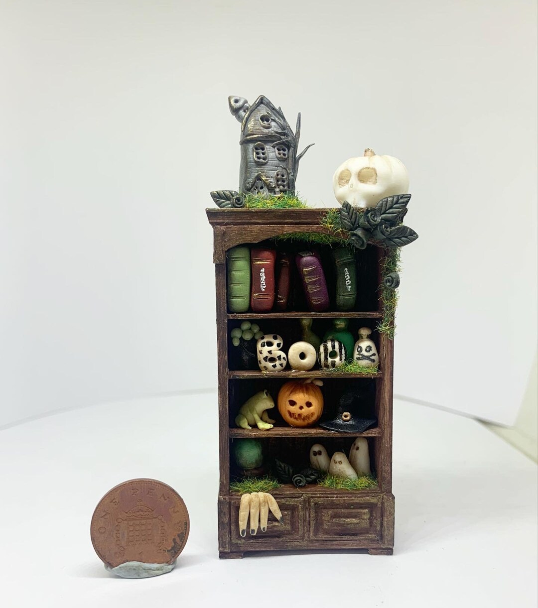 24th Scale Light up Halloween Cabinet Ooak Handmade Collectable ...