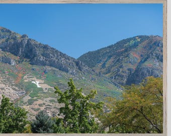 Digital Download: Y Mountain in October With Fall Colors as Seen from the BYU Campus