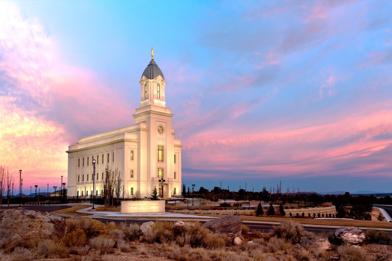 Digital Download: Cedar City Temple Sunrise - Etsy